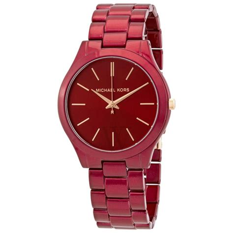 michael kors limited edition watch red|mk3895.